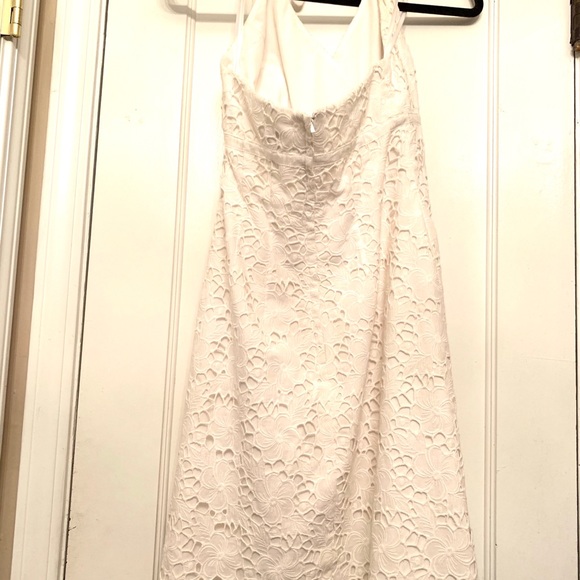 Lilly Pulitzer 2 White Lace Halter Dress Bridal - Picture 5 of 7